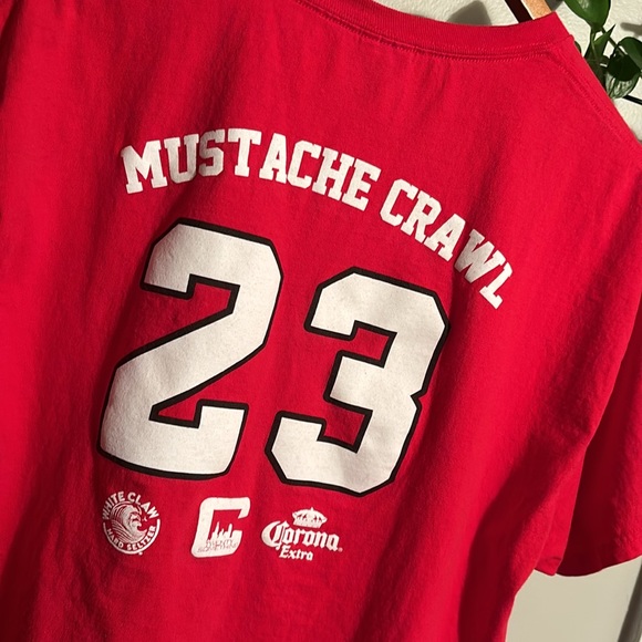 Hanes Chicago Mustache Crawl Michael Jordan 23 White Claw Chicago Bulls Large - Picture 7 of 9